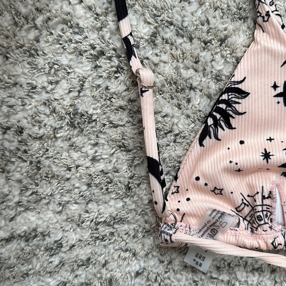NWT Pink & Black Celestial High Cut Bikini - Picture 10 of 16